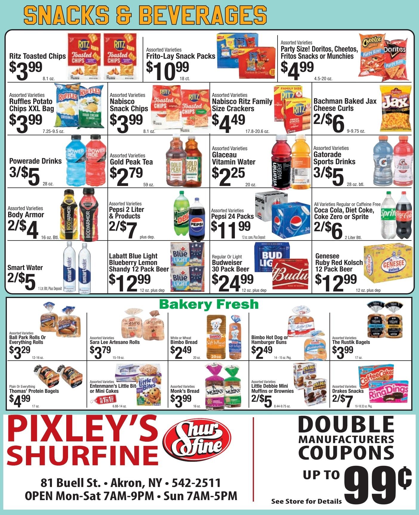Pixley's Shurfine Food Mart Weekly Ad August 23 - 29, 2026