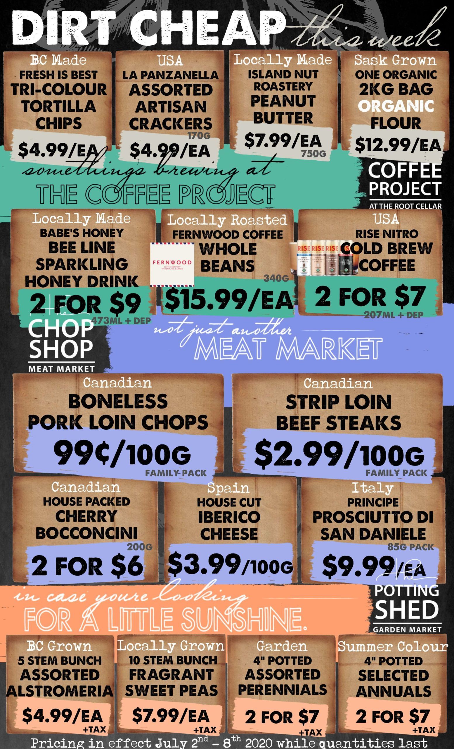 The Root Cellar Flyer July 2 to 8