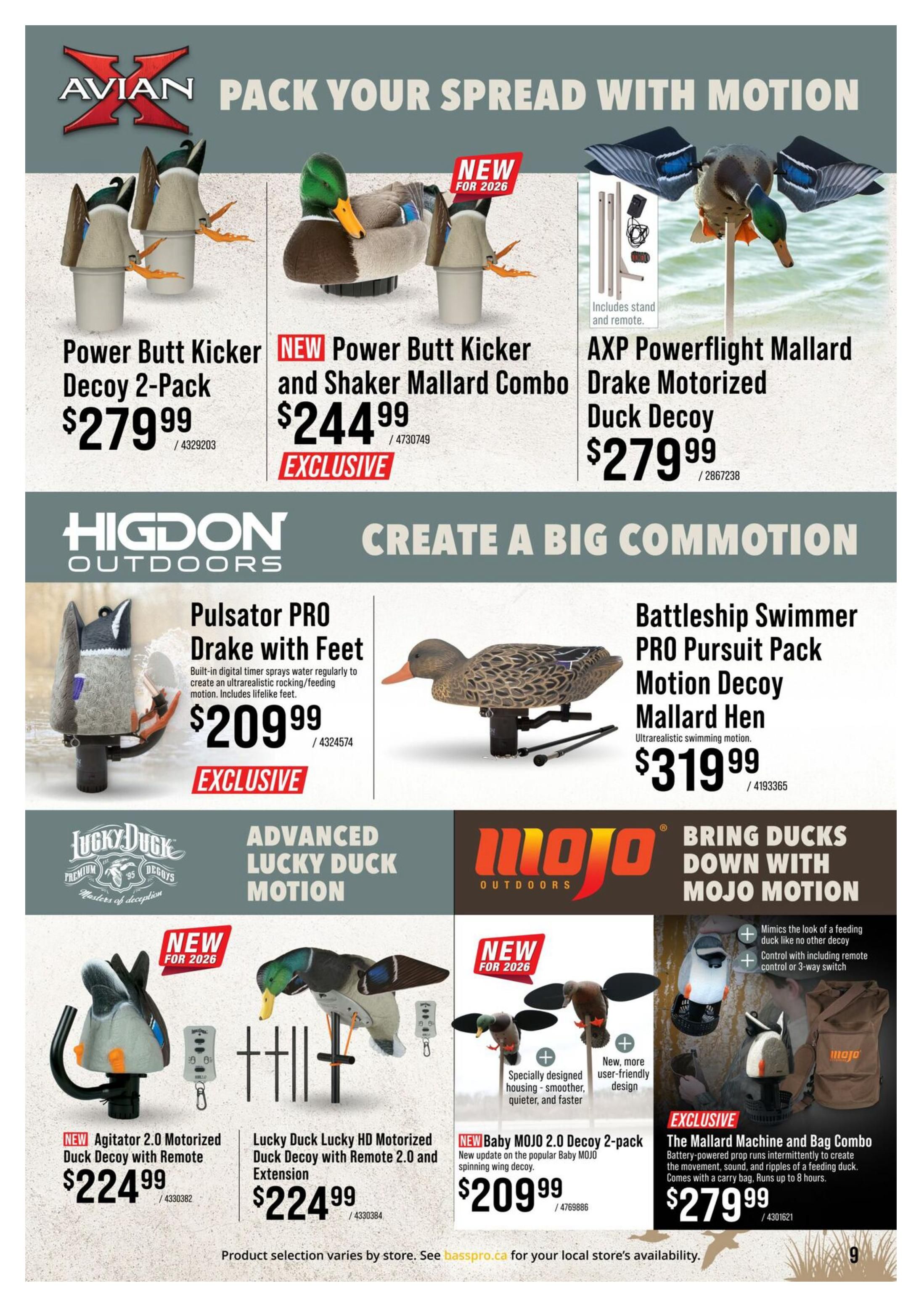 Bass Pro Shops Waterfowl Catalogue August 27 to September 23