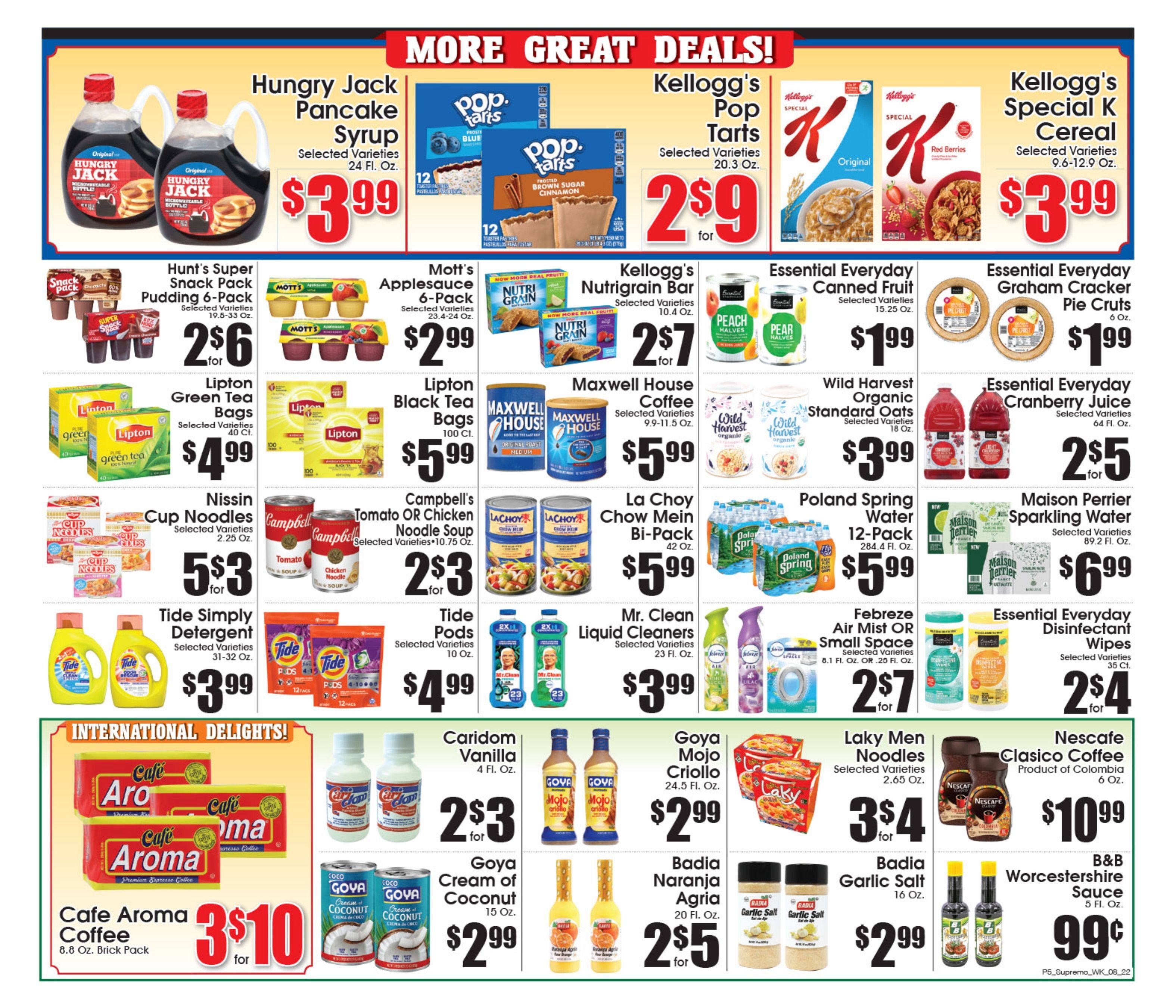 Supremo Food Markets (Elizabeth, NJ) Weekly Ad August 22 - 28, 2026