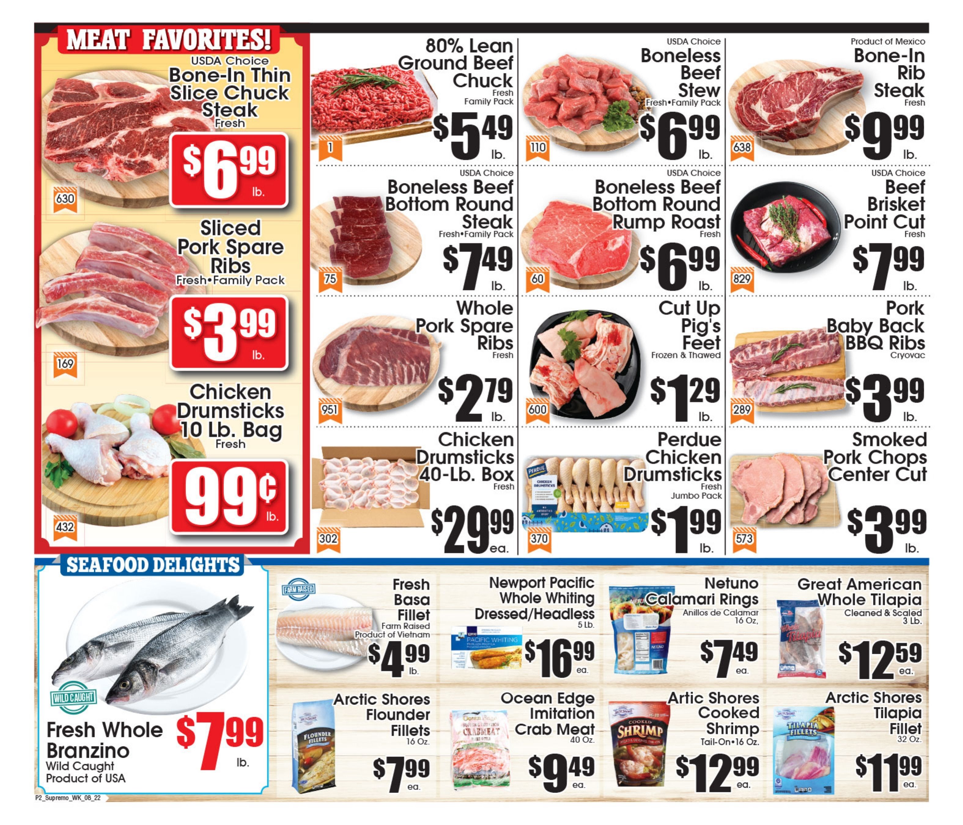 Supremo Food Markets Weekly Ad August 22 - 28, 2026