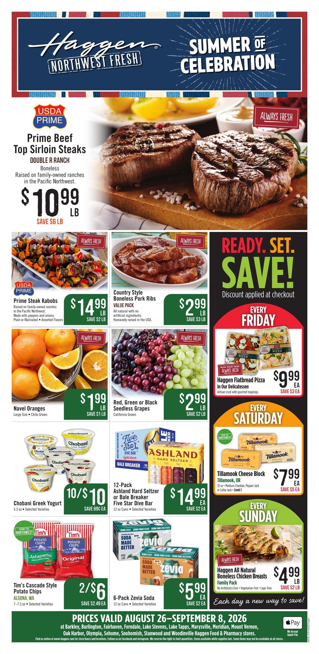 Haggen Weekly Ad August 26 - September 8, 2026