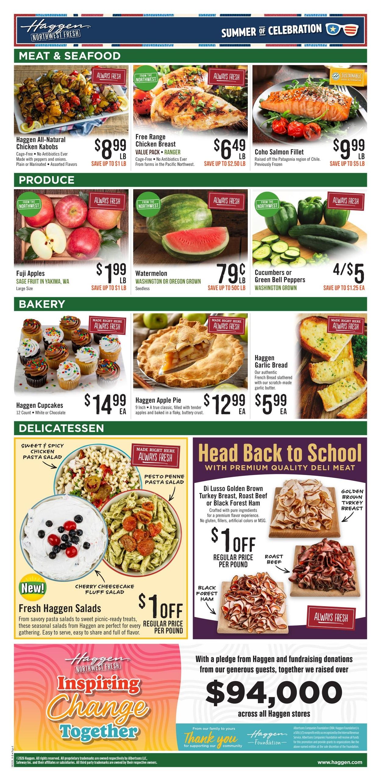 Haggen Weekly Ad August 26 - September 8, 2026