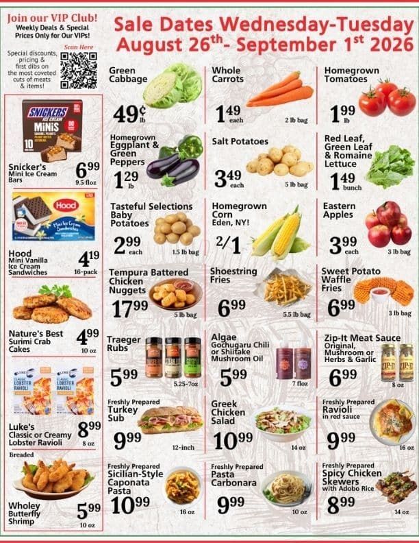 Pellicano's Marketplace (North Tonawanda, NY) Weekly Ad August 26 - September 1, 2026