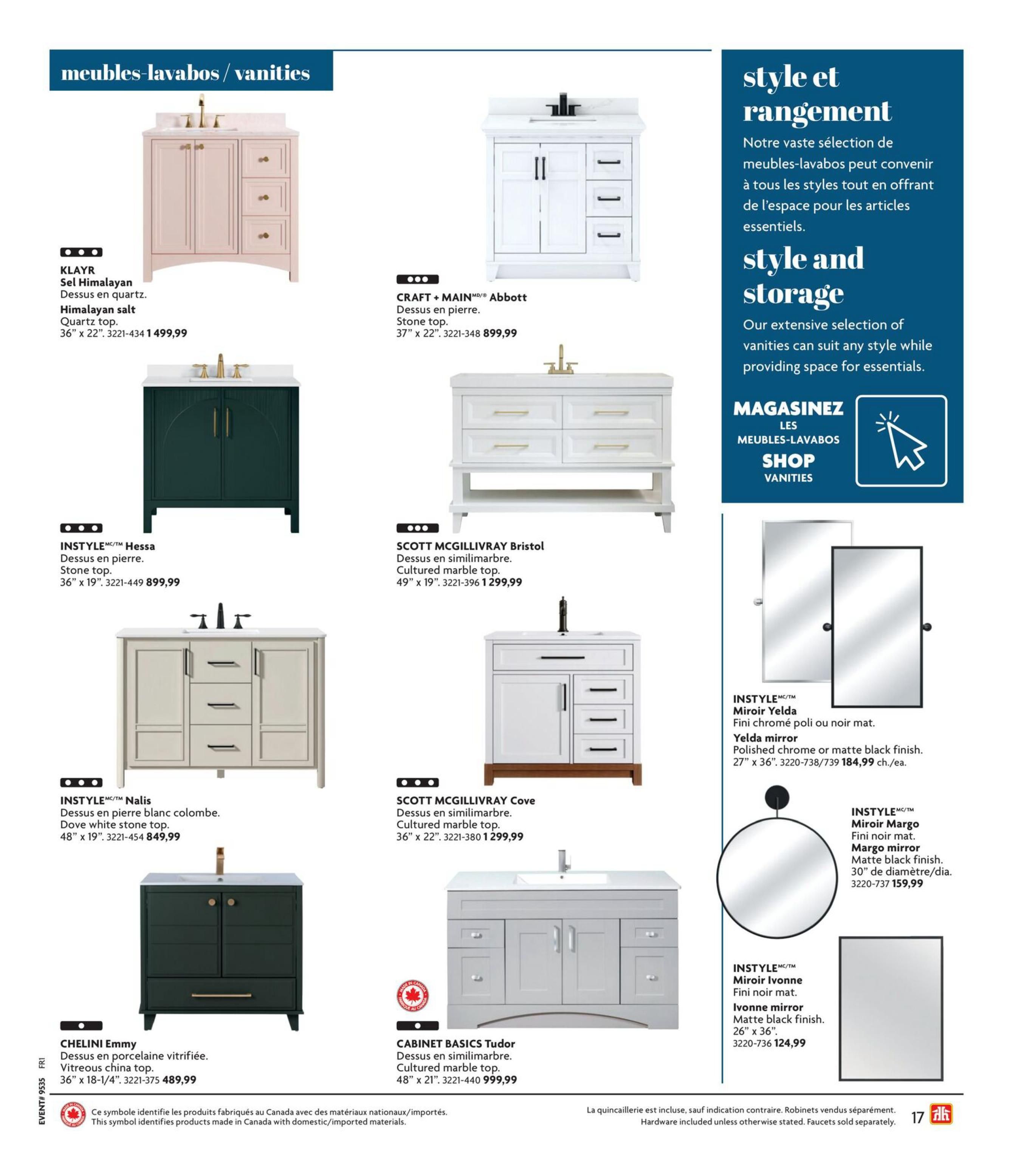 Home Hardware (QC) Kitchen And Bath Flyer August 27 to November 18