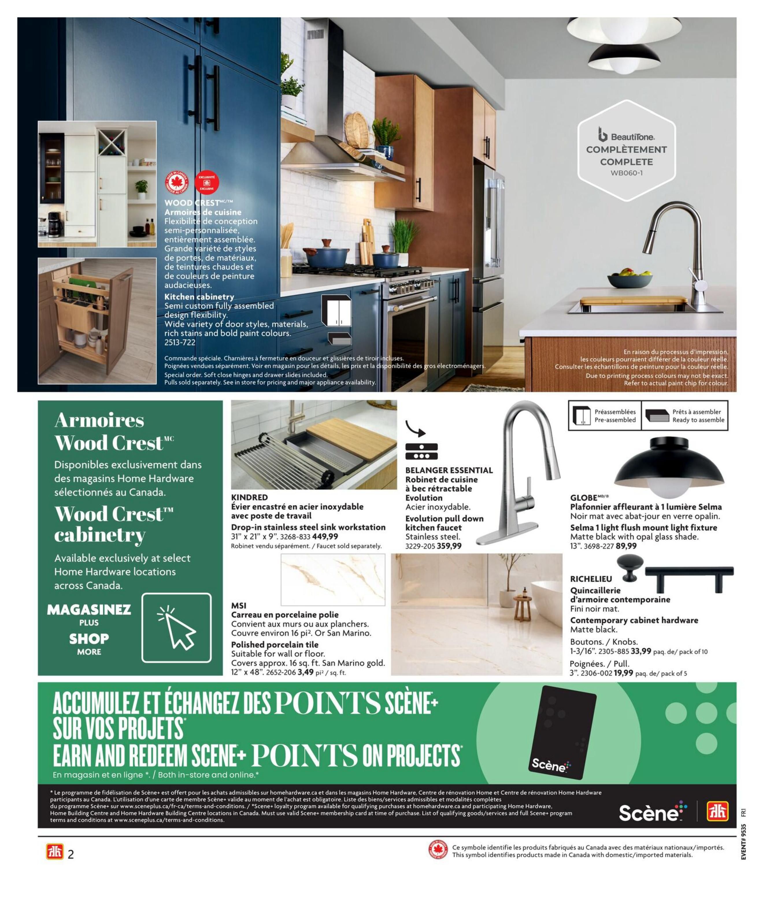 Home Hardware (QC) Kitchen And Bath Flyer August 27 to November 18