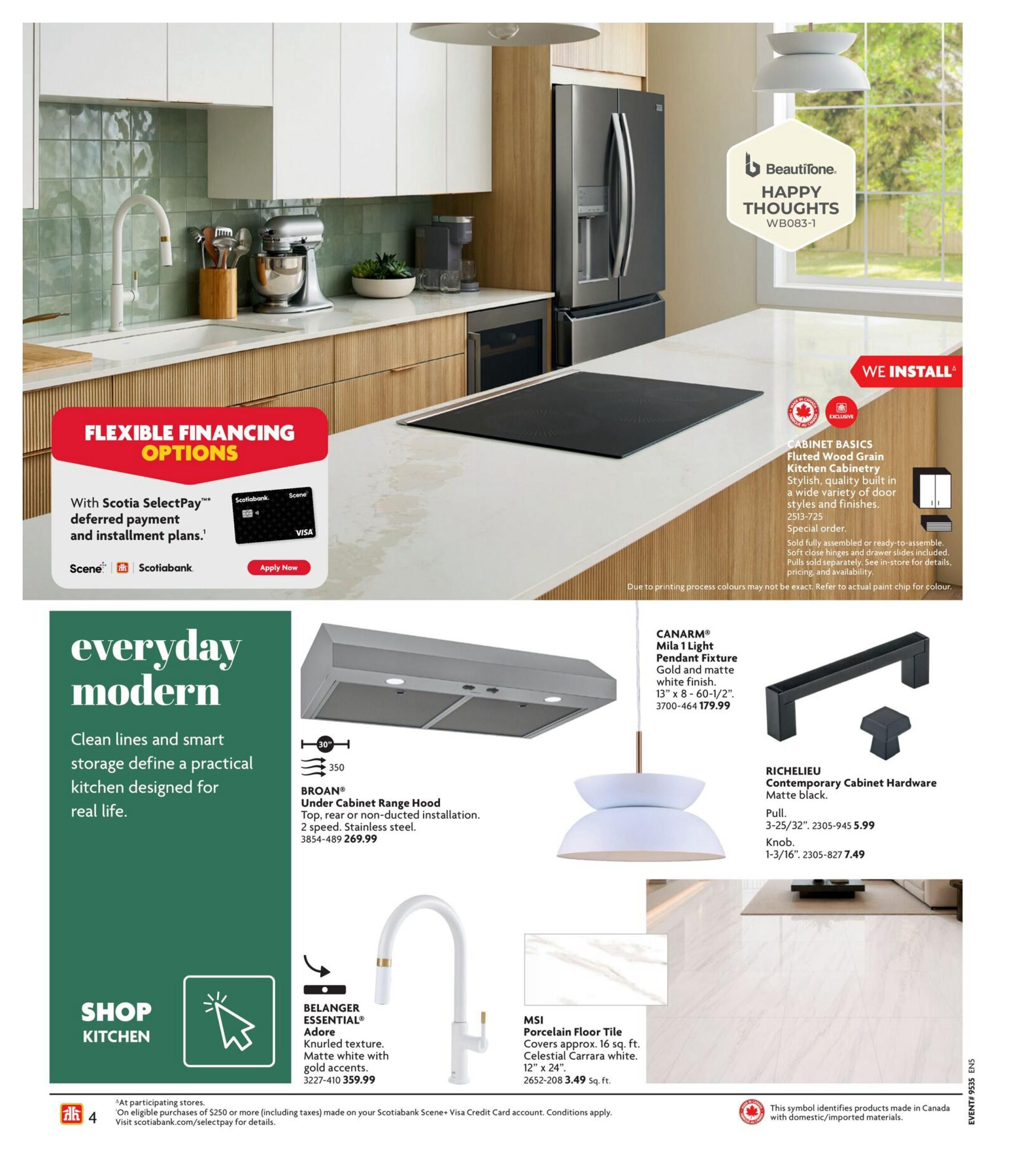 Home Hardware (BC) Kitchen And Bath Flyer August 27 to November 18