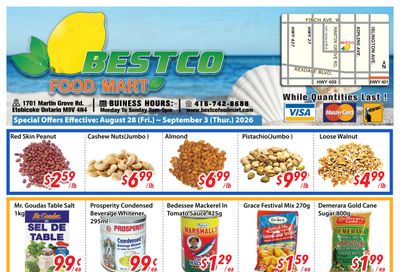 BestCo Food Mart (Etobicoke) Flyer August 28 to September 3