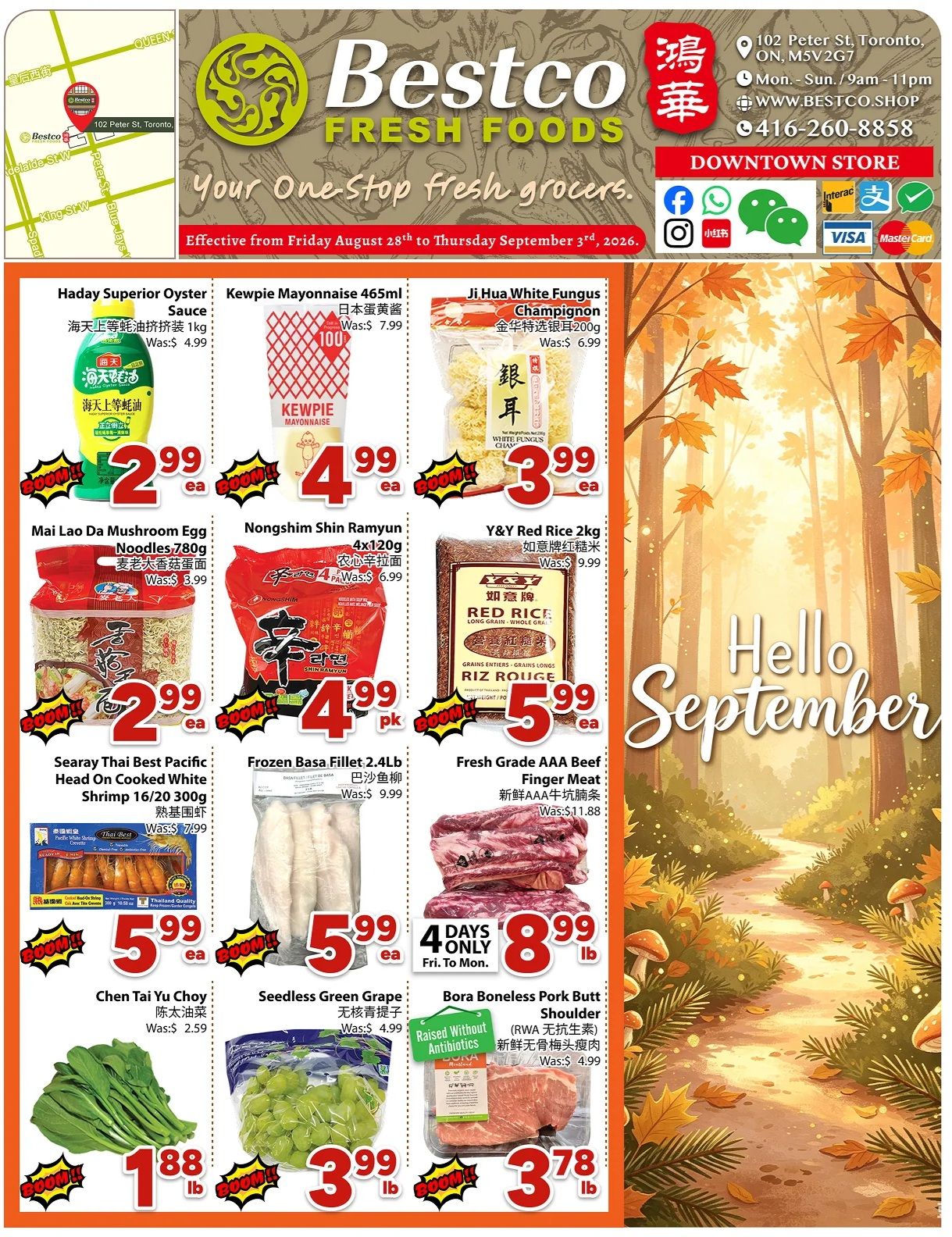 BestCo Food Mart (Downtown Toronto) Flyer August 28 to September 3