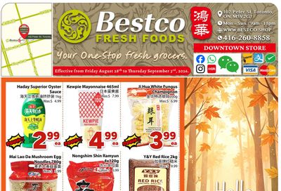 BestCo Food Mart (Downtown Toronto) Flyer August 28 to September 3