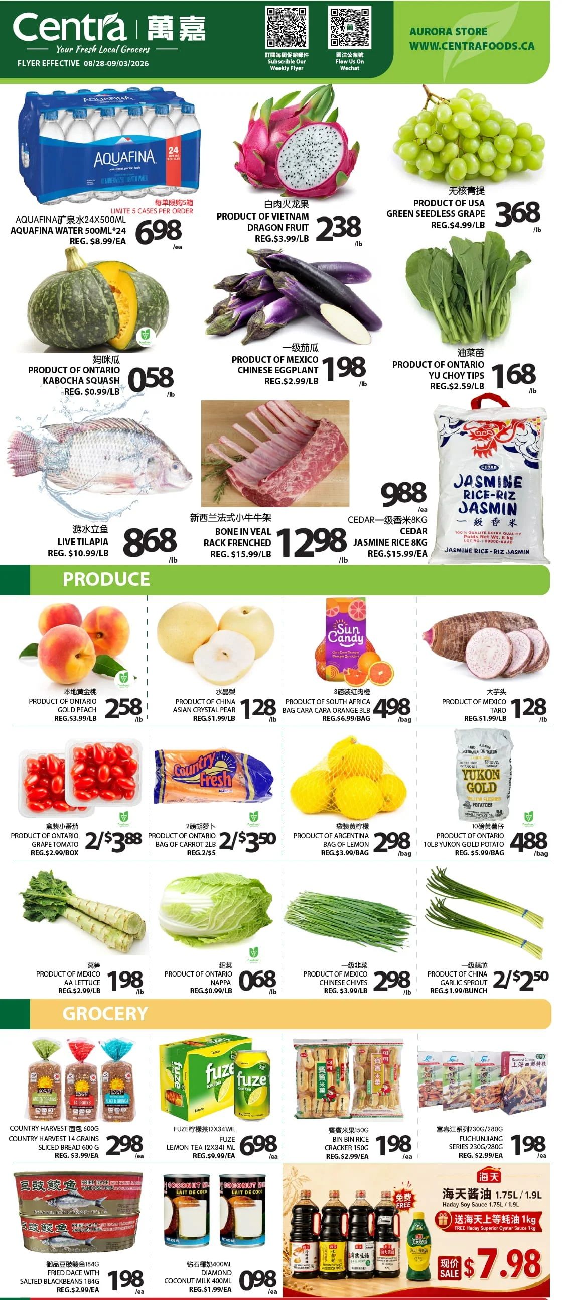Centra Foods (Aurora) Flyer August 28 to September 3