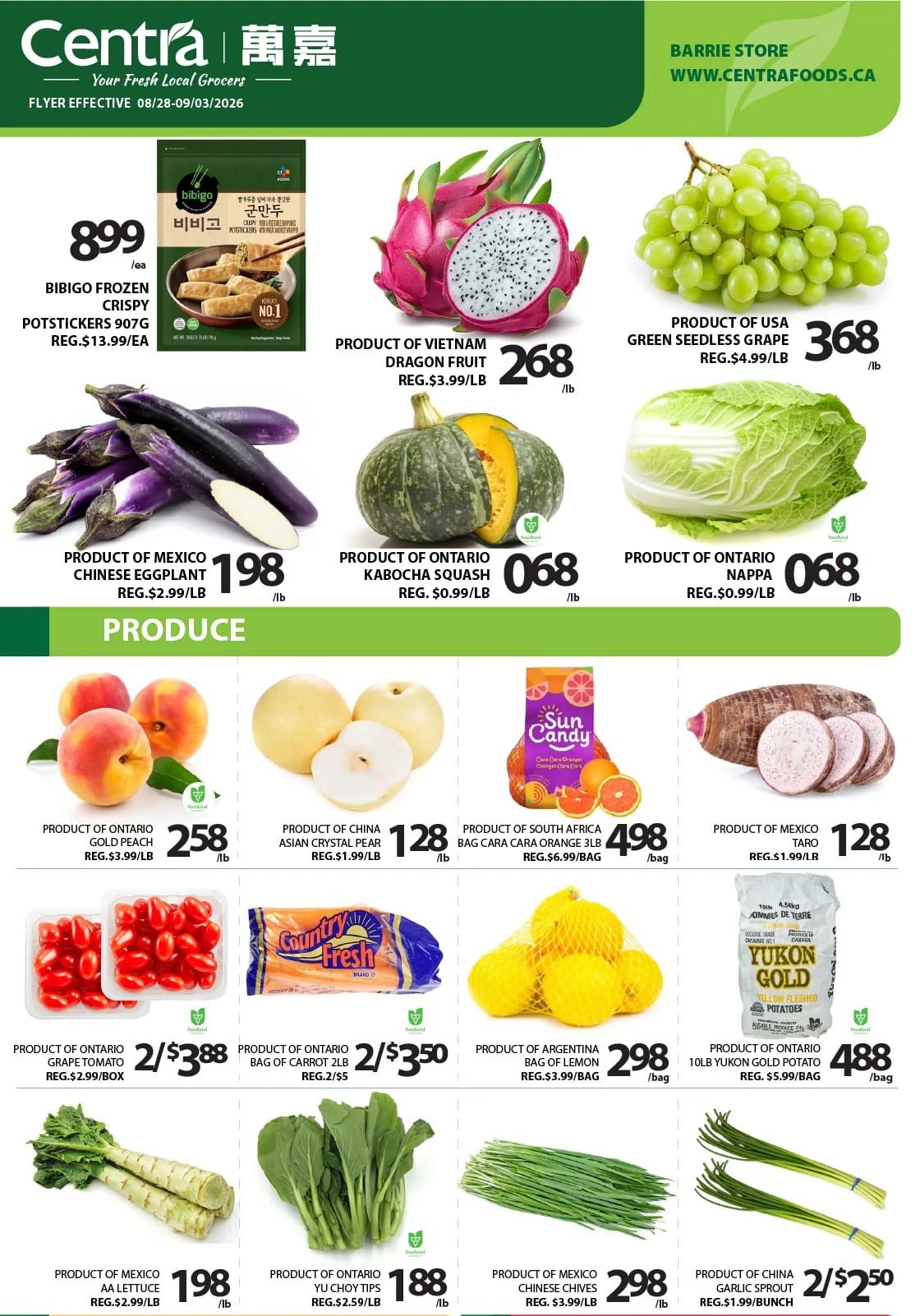 Centra Foods (Barrie) Flyer August 28 to September 3