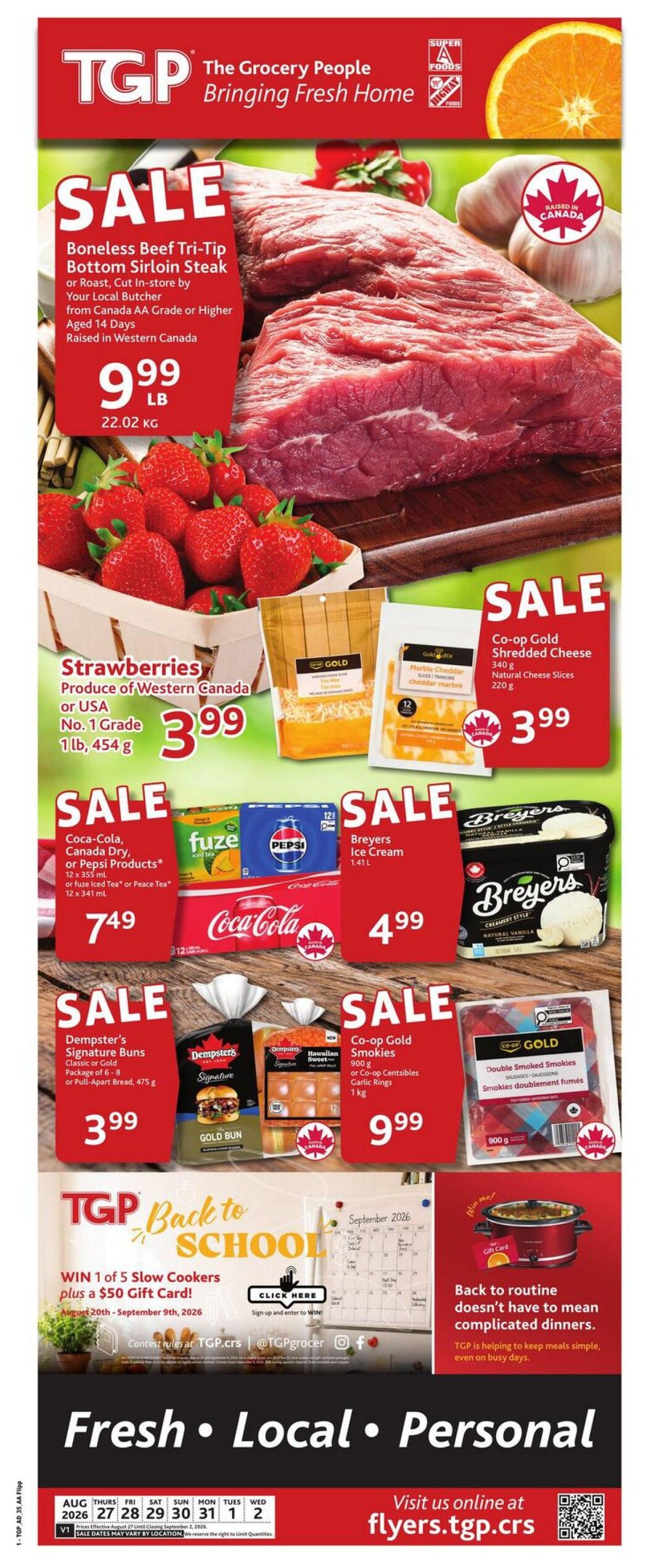 TGP The Grocery People Flyer August 27 to September 2