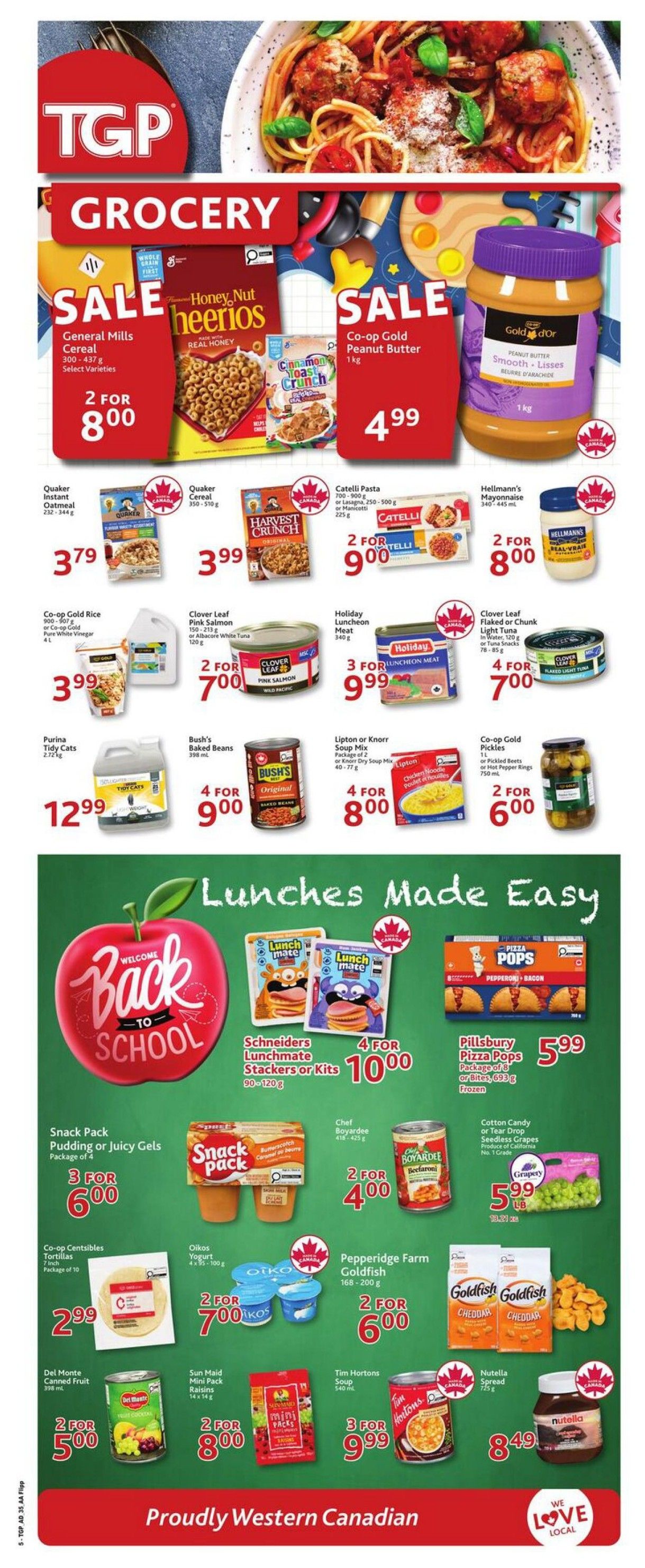 TGP The Grocery People Flyer August 27 to September 2