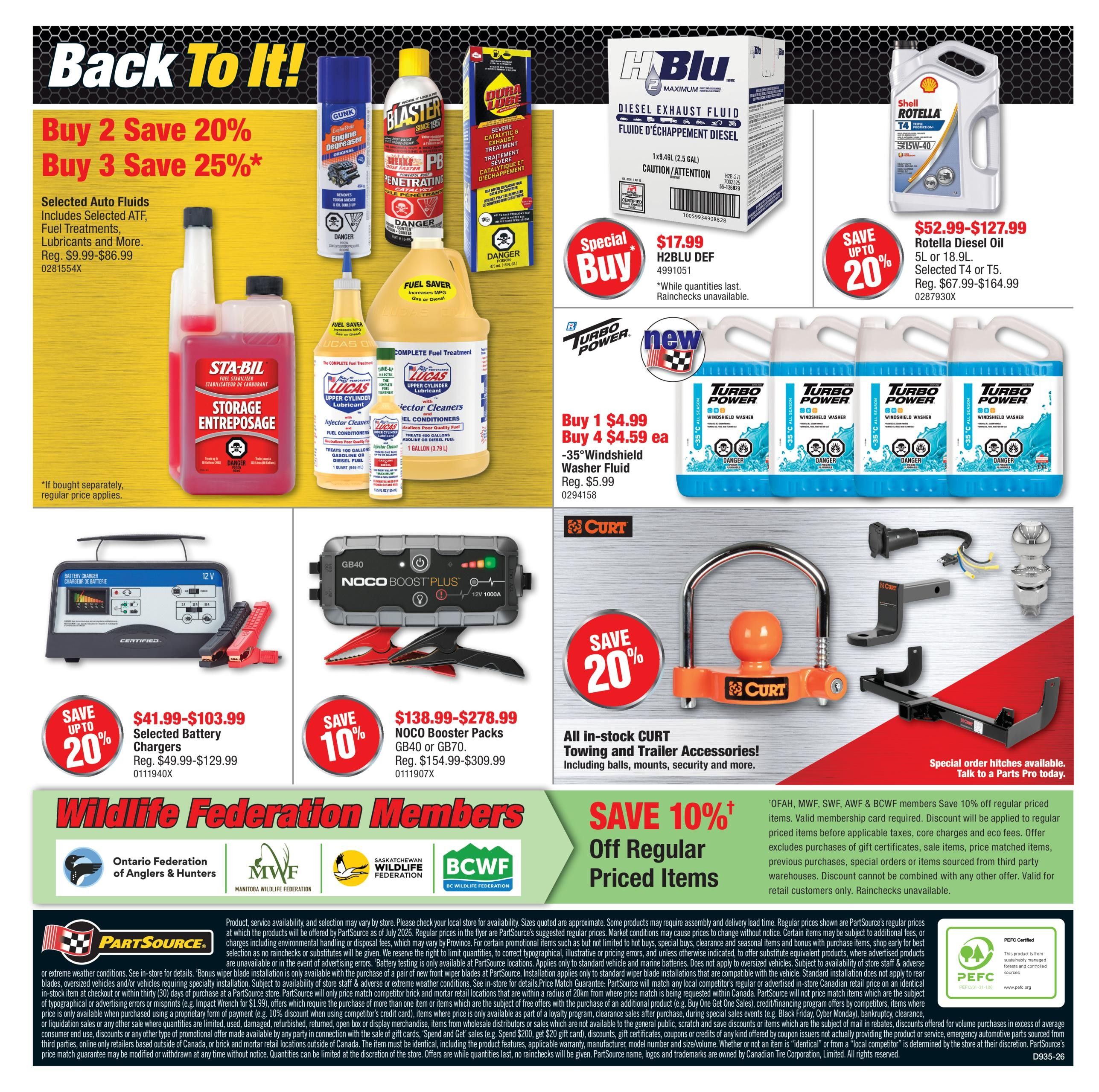 PartSource Flyer August 28 to September 9