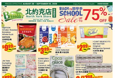 Btrust Supermarket (North York) Flyer August 28 to September 3