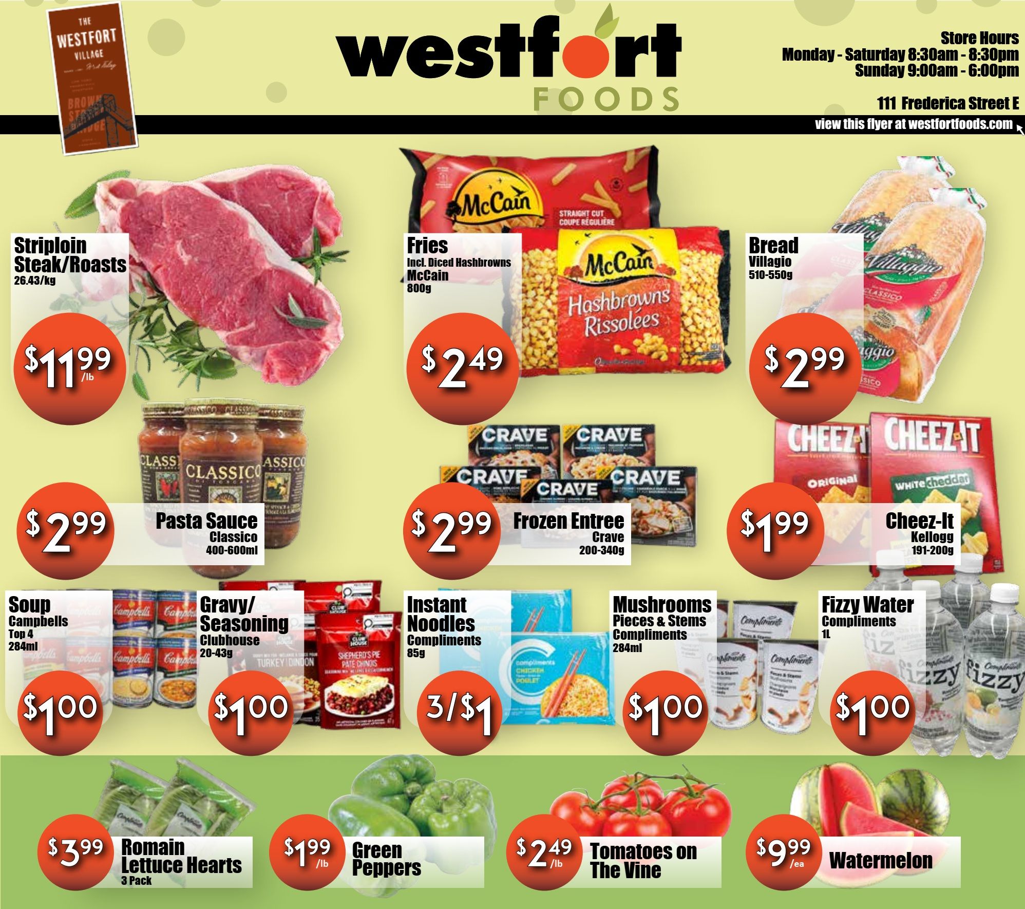 Westfort Foods Flyer August 28 to September 3