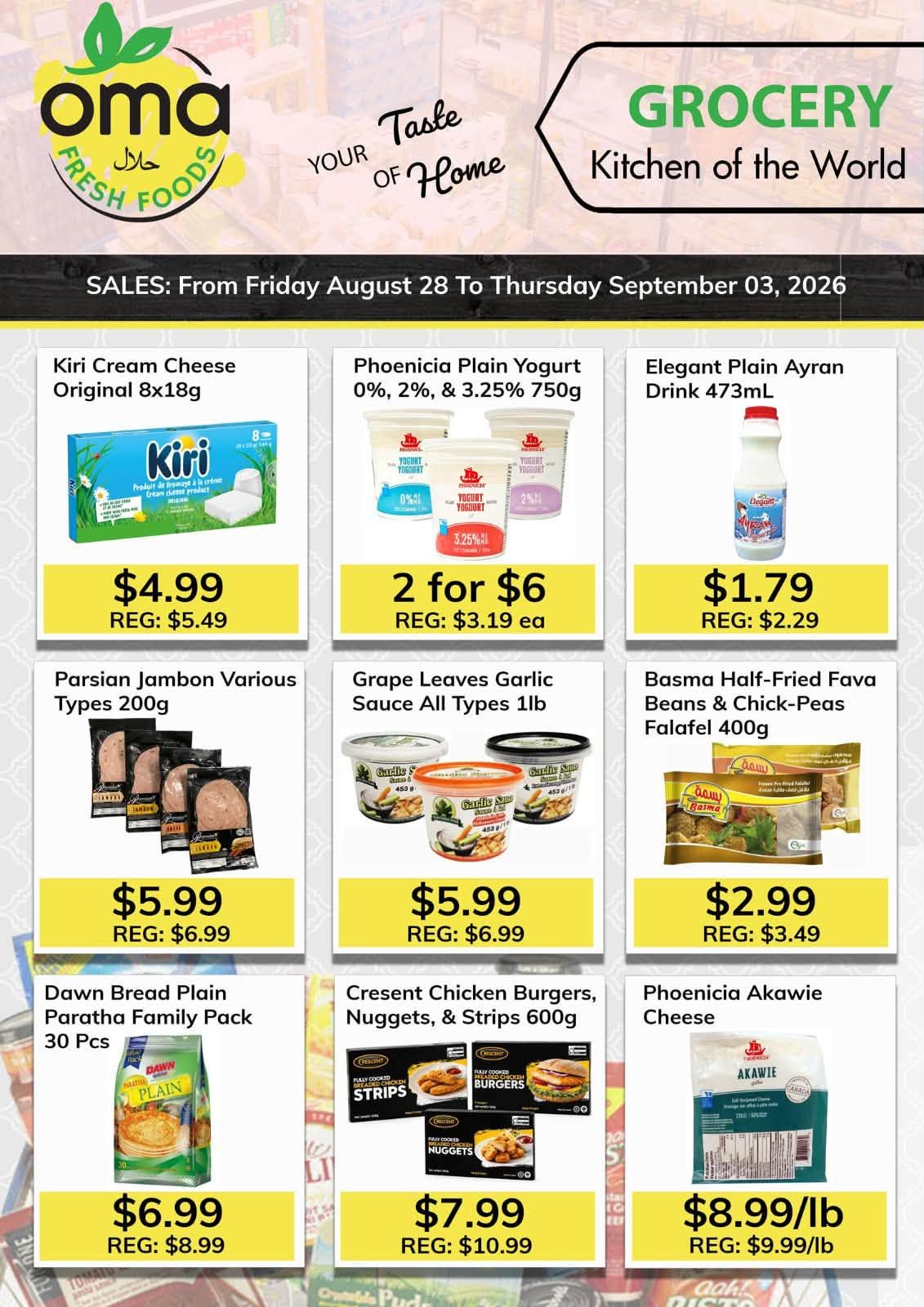 Oma Fresh Foods Flyer August 28 to September 3