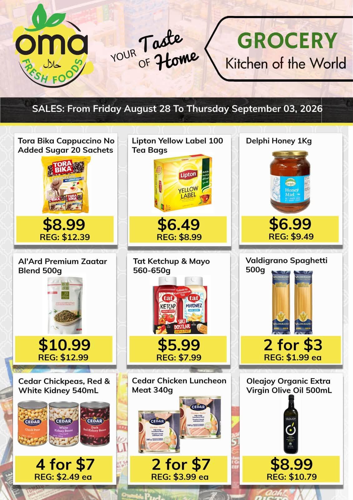 Oma Fresh Foods Flyer August 28 to September 3