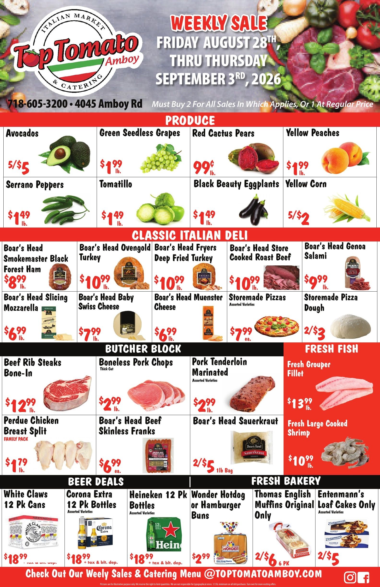 Top Tomato Amboy Weekly Ad August 28 - September 3, 2026