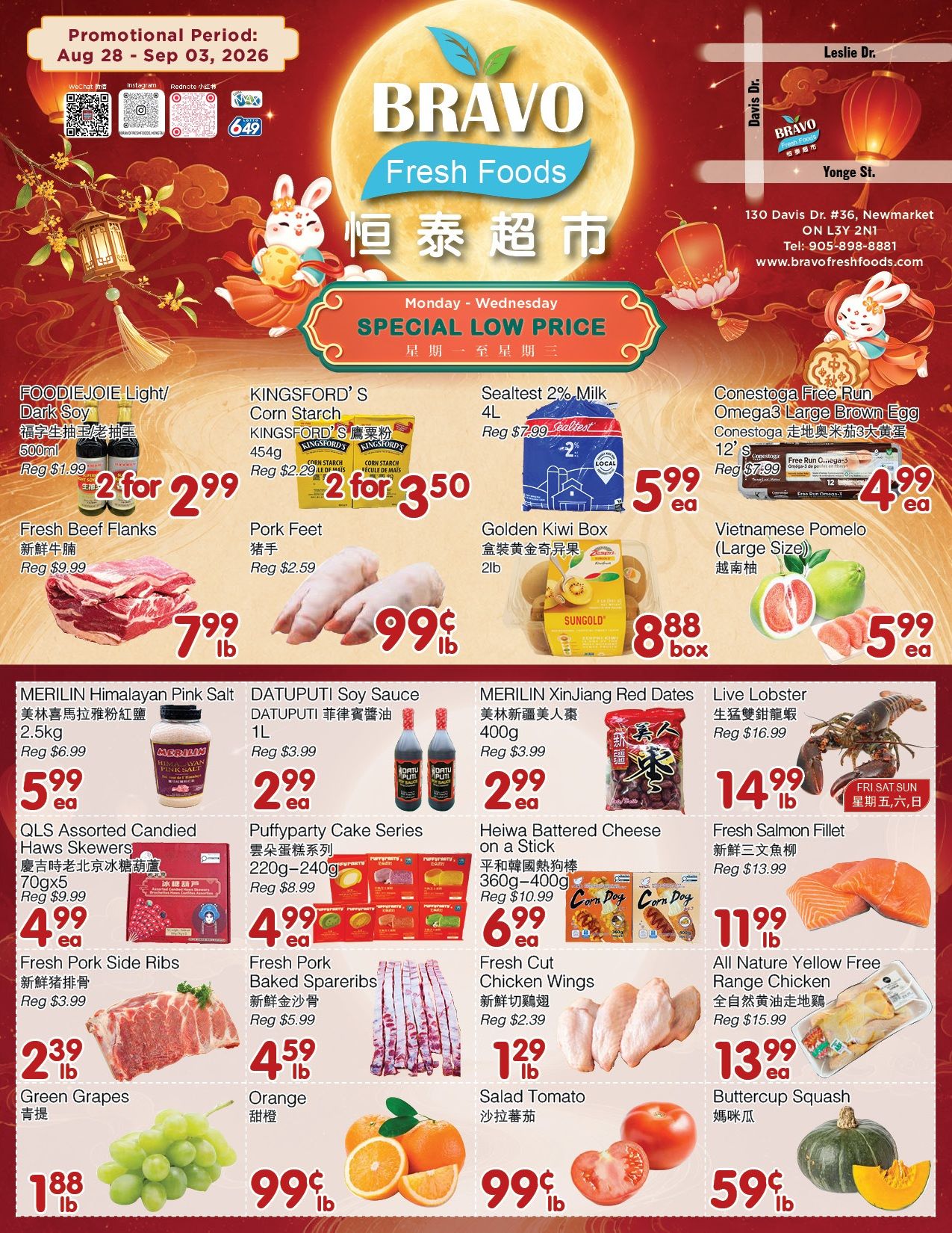 Bravo Fresh Foods Flyer August 28 to September 3