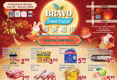 Bravo Fresh Foods Flyer August 28 to September 3