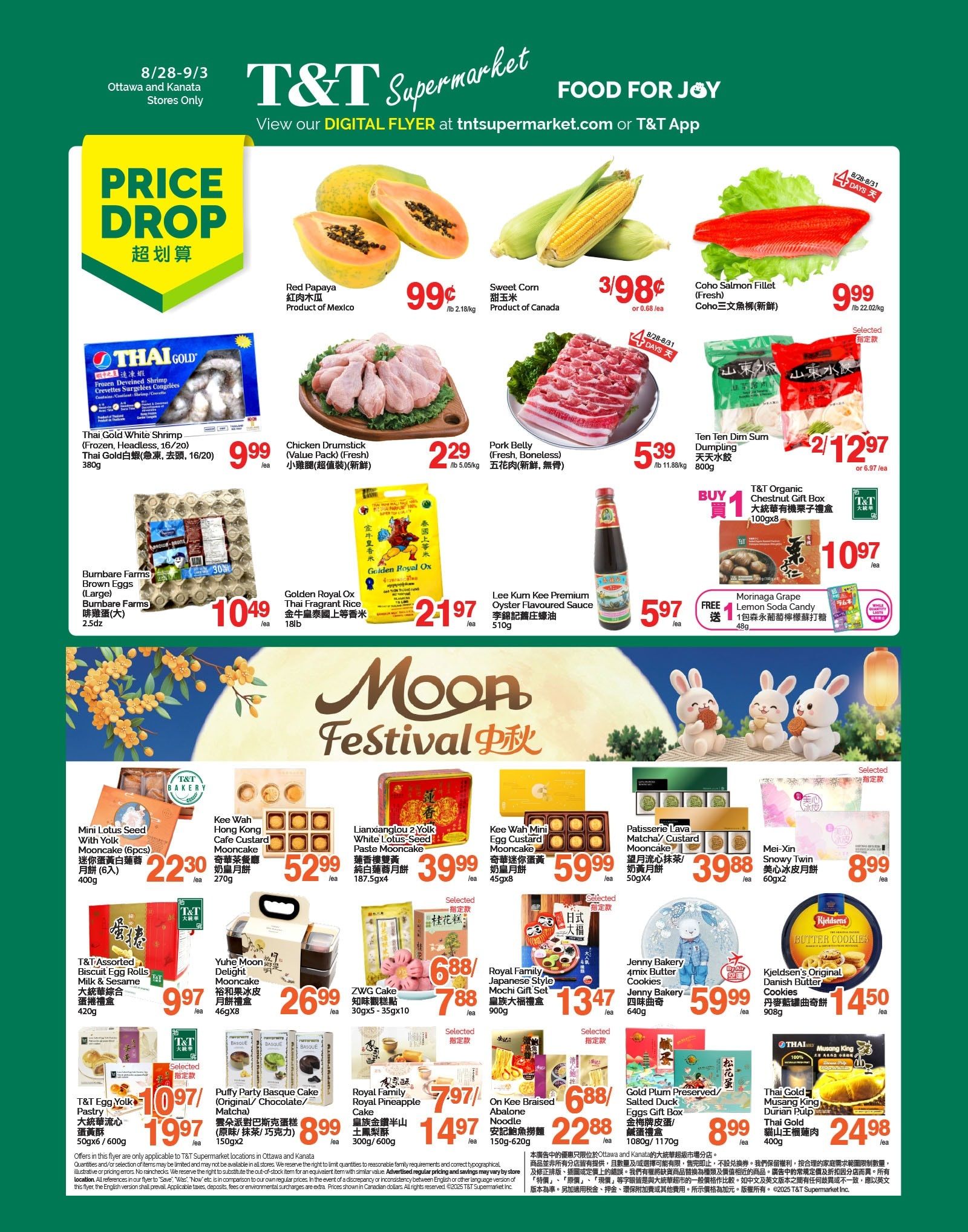 T&T Supermarket (Ottawa & Kanata) Flyer August 28 to September 3