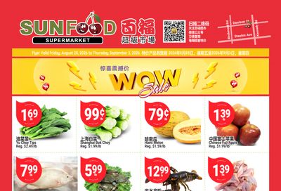 Sunfood Supermarket Flyer August 28 to September 3