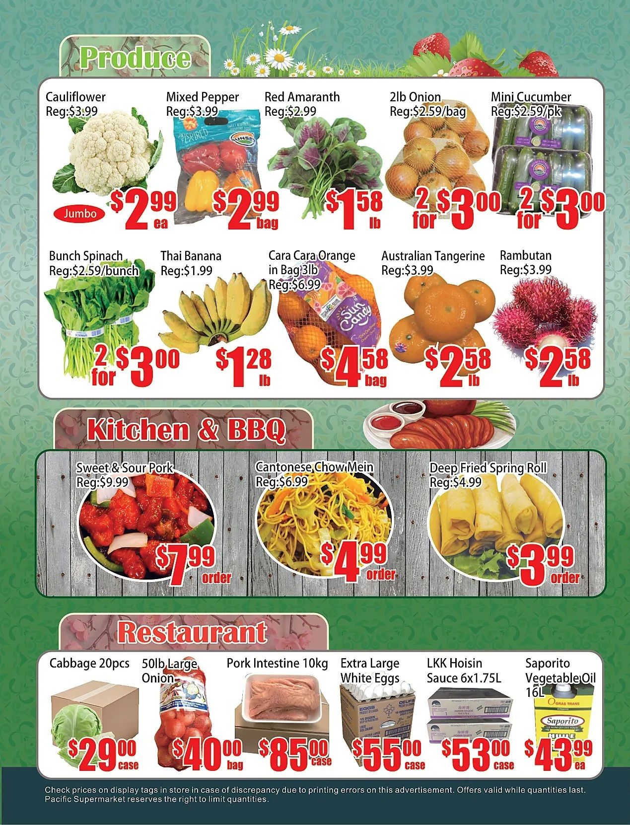 Pacific Fresh Food Market (North York) Flyer August 28 to September 3