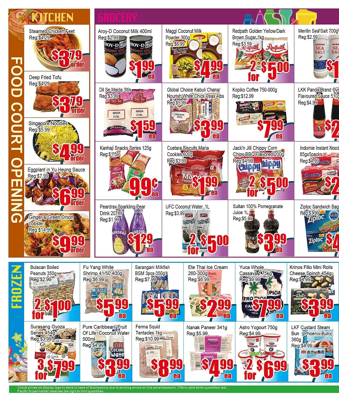 Pacific Fresh Food Market (Pickering) Flyer August 28 to September 3