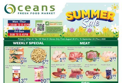 Oceans Fresh Food Market (Brampton) Flyer August 28 to September 3