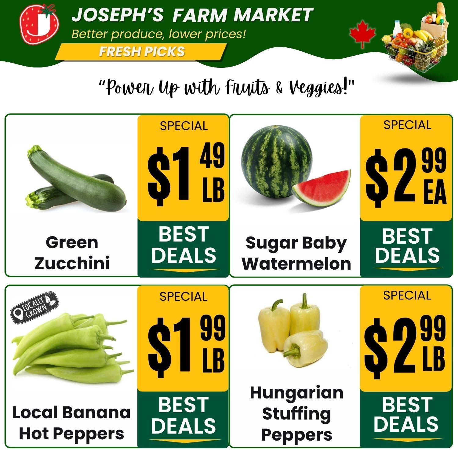 Joseph's Farm Market Flyer August 28 to September 2