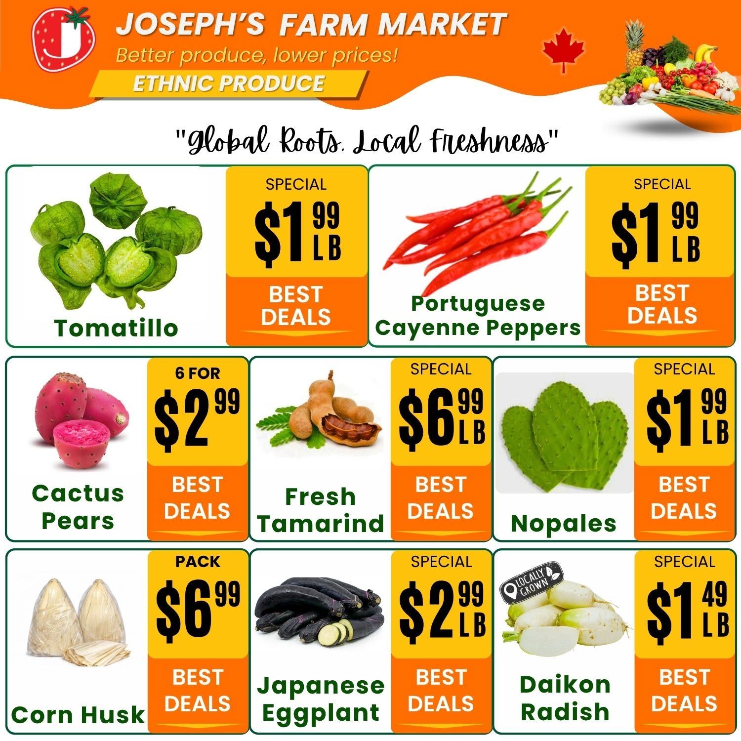 Joseph's Farm Market Flyer August 28 to September 2