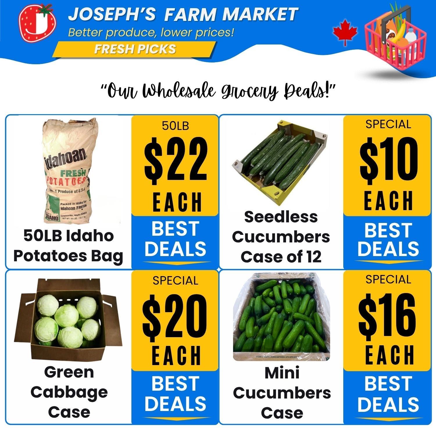 Joseph's Farm Market Flyer August 28 to September 2