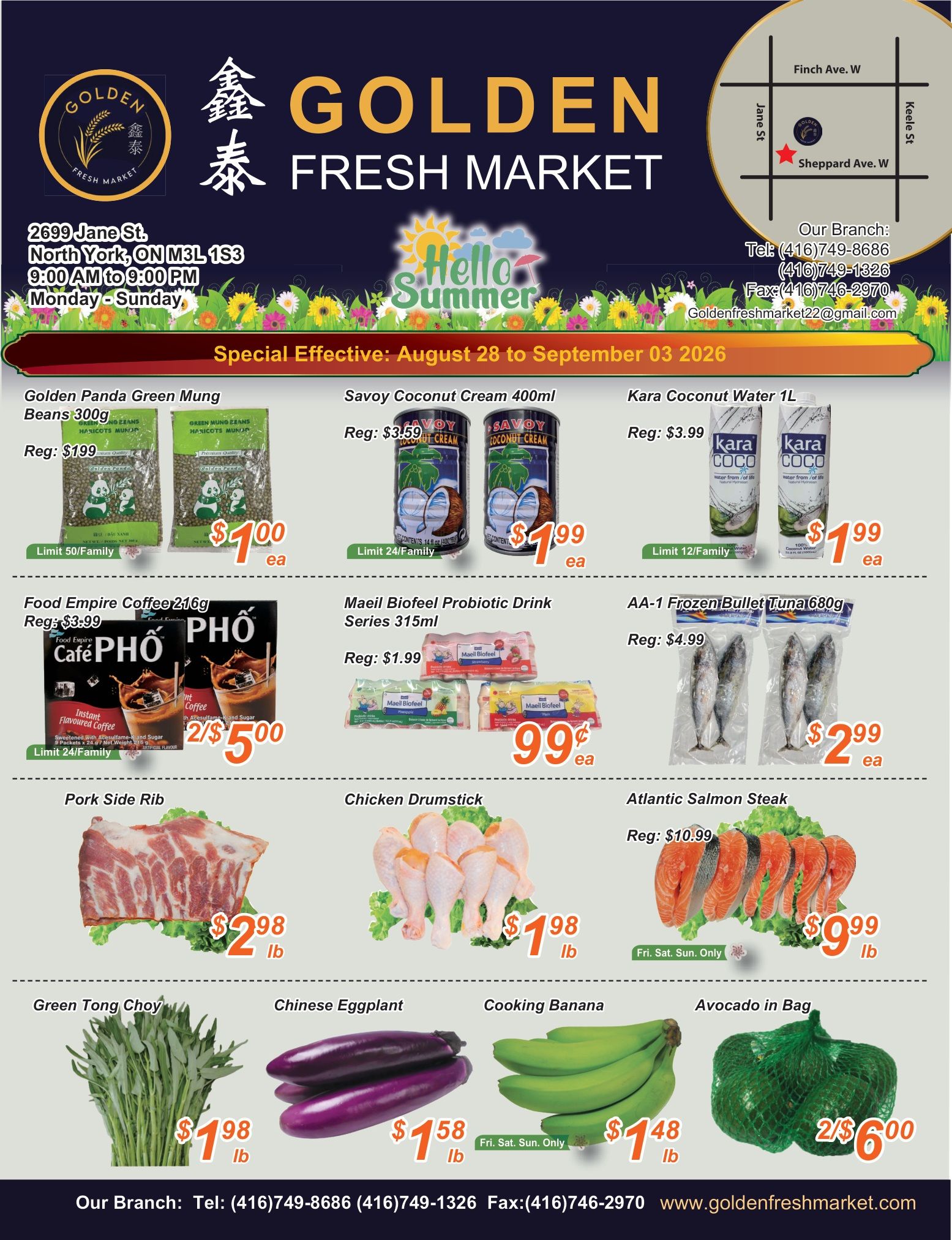 Golden Fresh Market Flyer August 28 to September 3