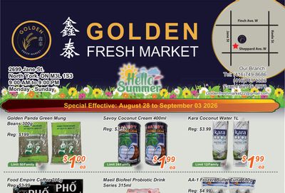 Golden Fresh Market Flyer August 28 to September 3