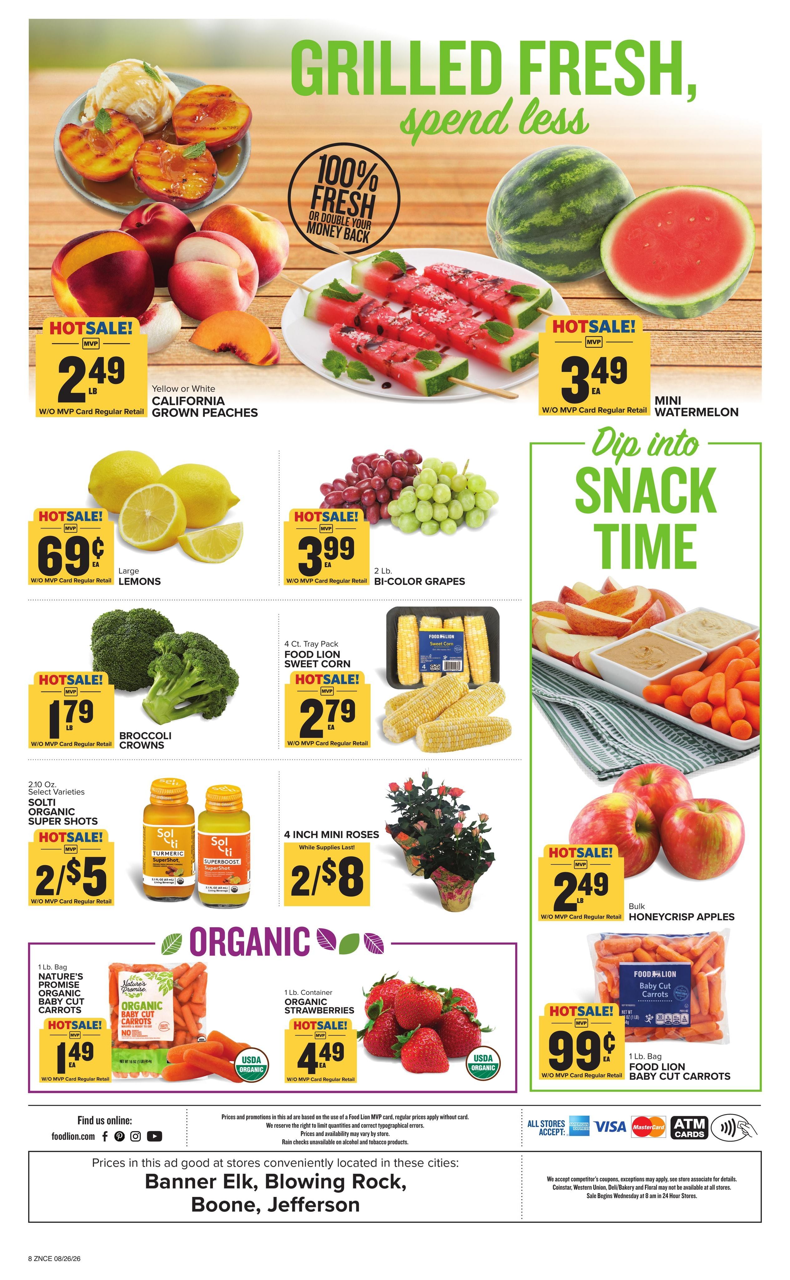 Food Lion (Banner Elk Area, NC) Weekly Ad August 26 - September 1, 2026