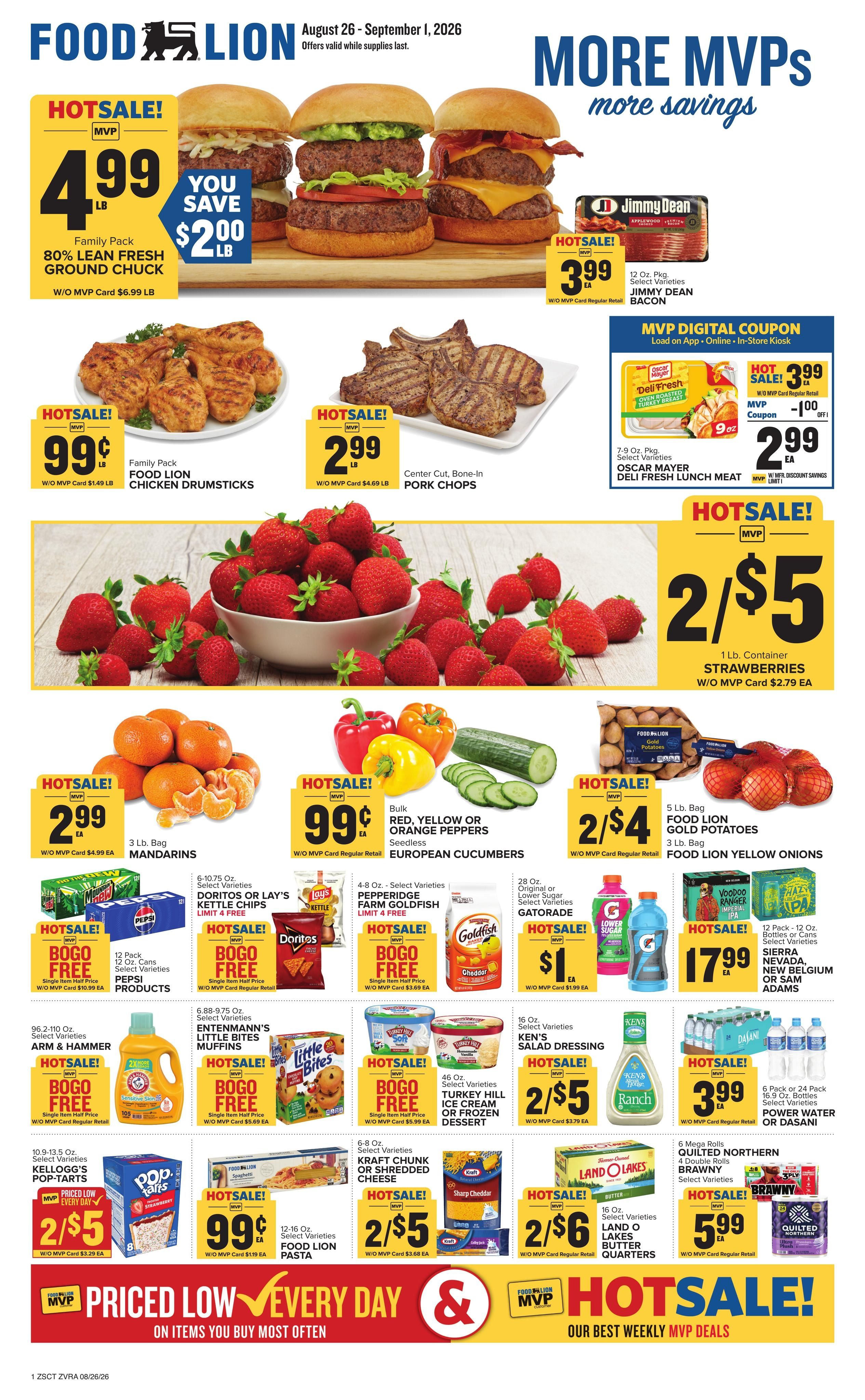 Food Lion (Catawba Area, SC) Weekly Ad August 26 - September 1, 2026