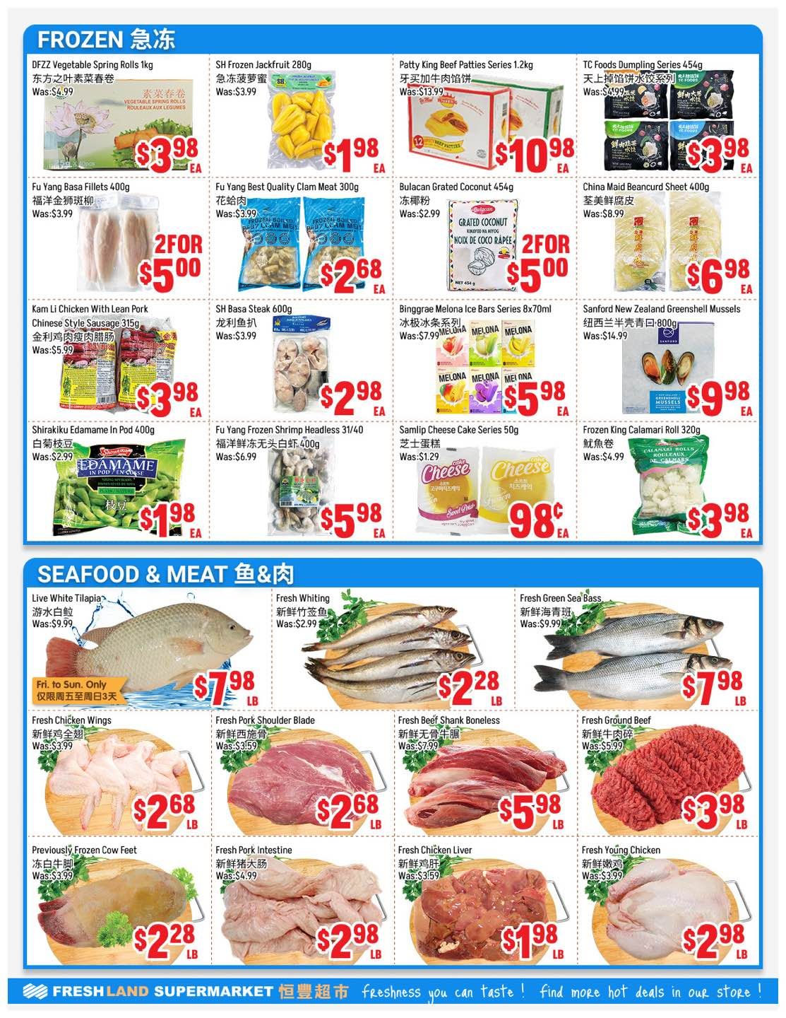 FreshLand Supermarket Flyer August 28 to September 3