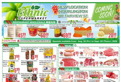 Ethnic Supermarket (Guelph) Flyer August 28 to September 3