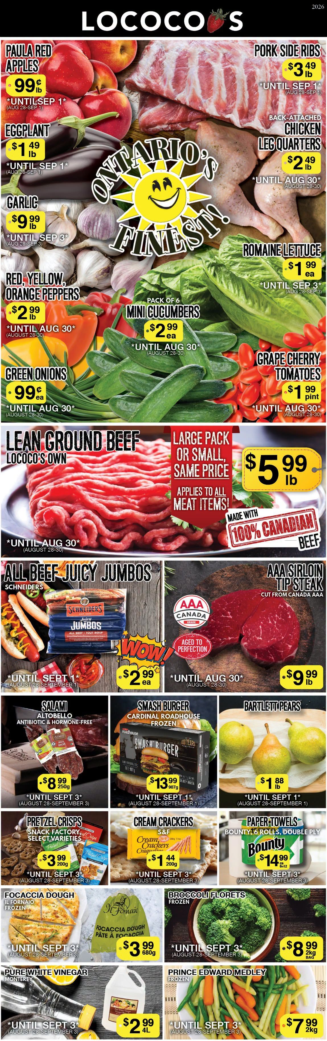 Lococo's Flyer August 28 to September 1