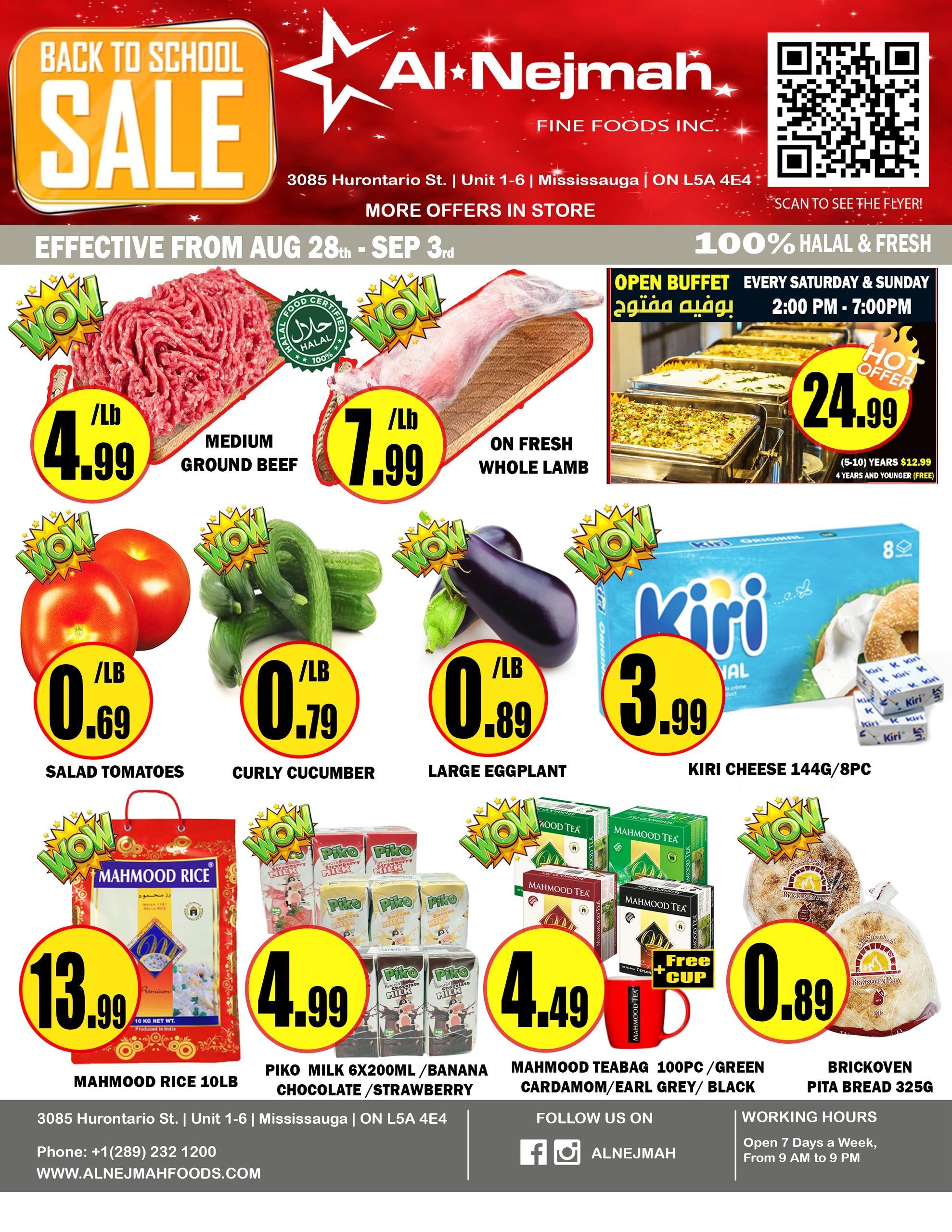 Alnejmah Fine Foods Inc. Flyer August 28 to September 3