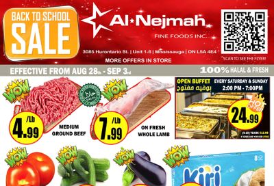 Alnejmah Fine Foods Inc. Flyer August 28 to September 3