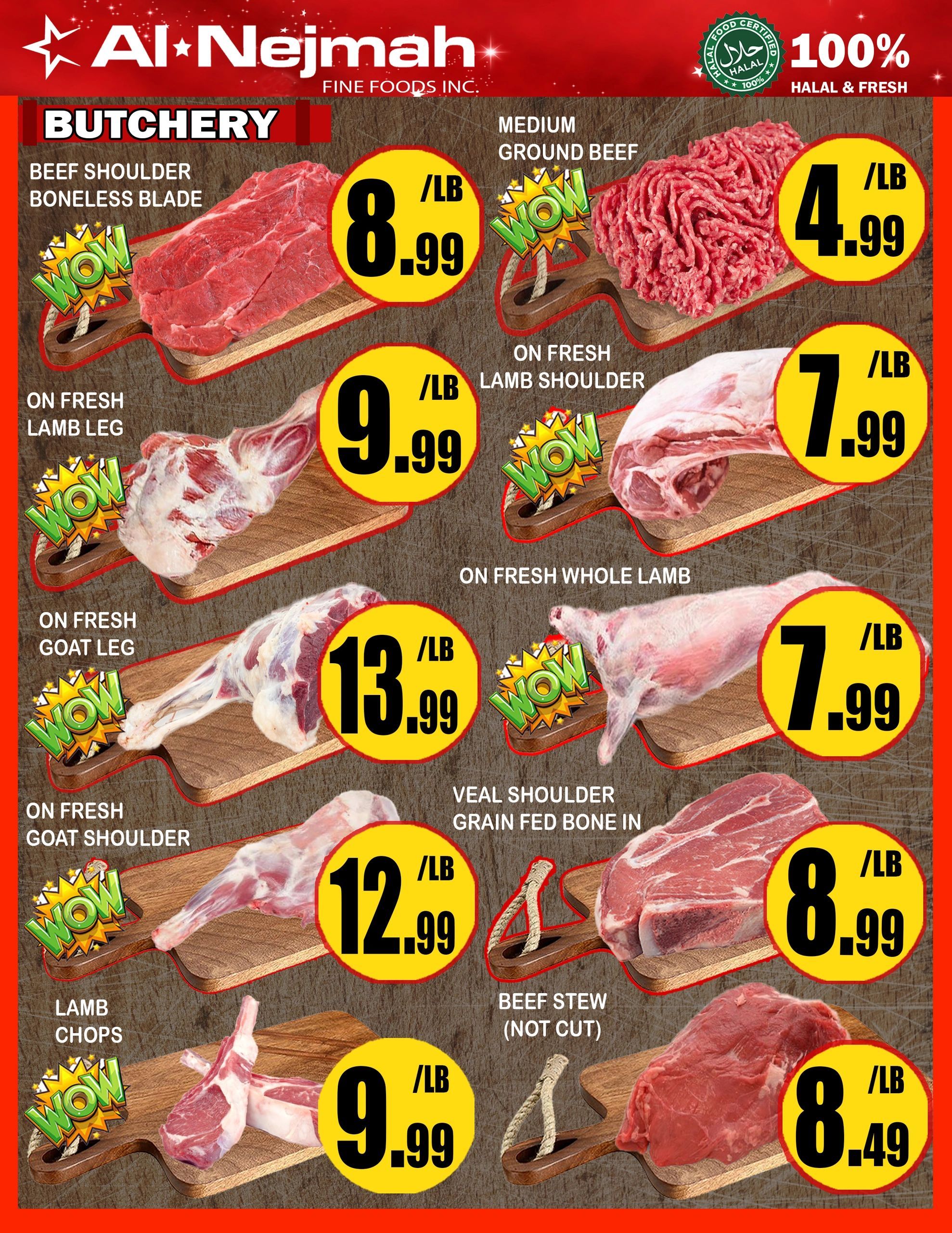 Alnejmah Fine Foods Inc. Flyer August 28 to September 3