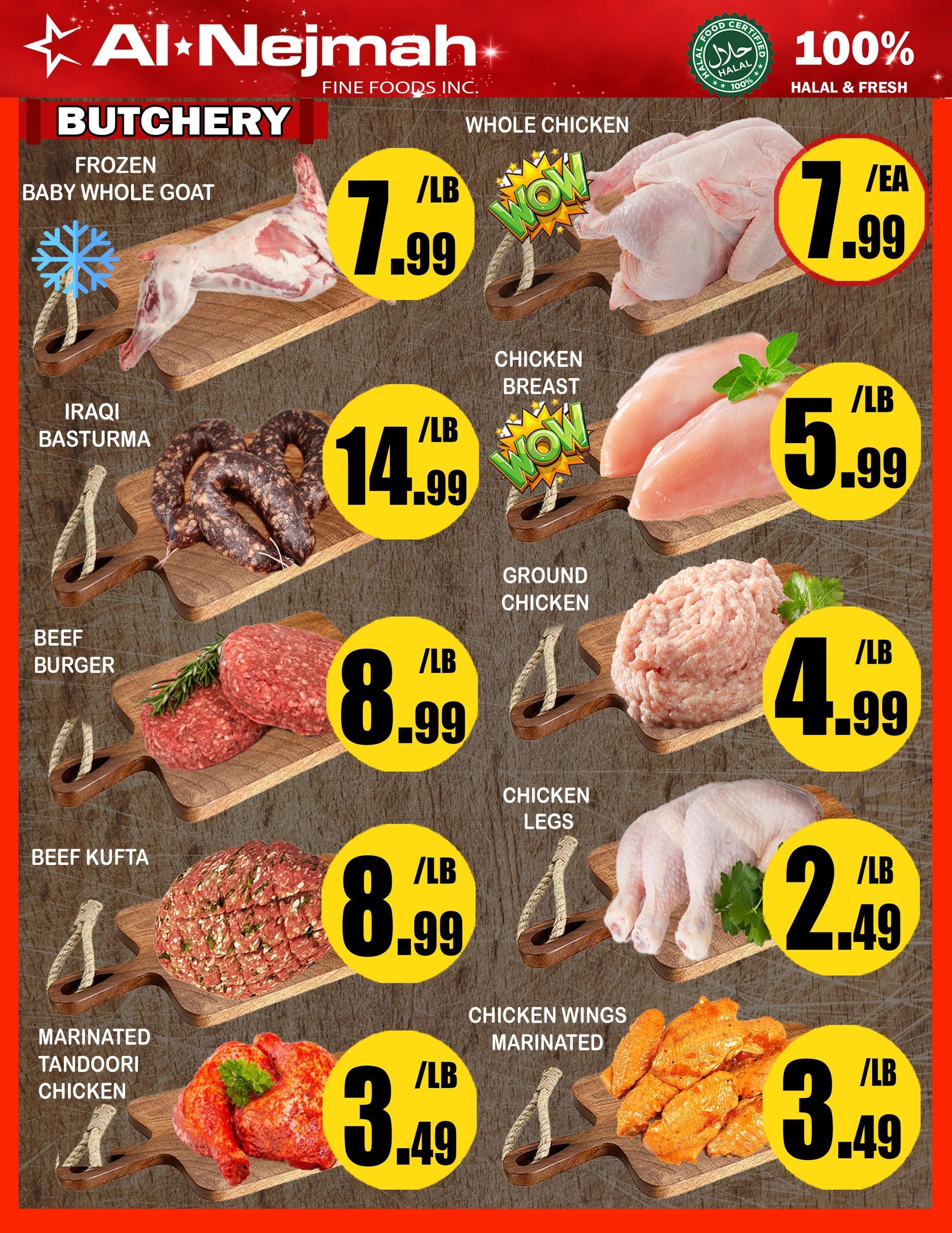 Alnejmah Fine Foods Inc. Flyer August 28 to September 3