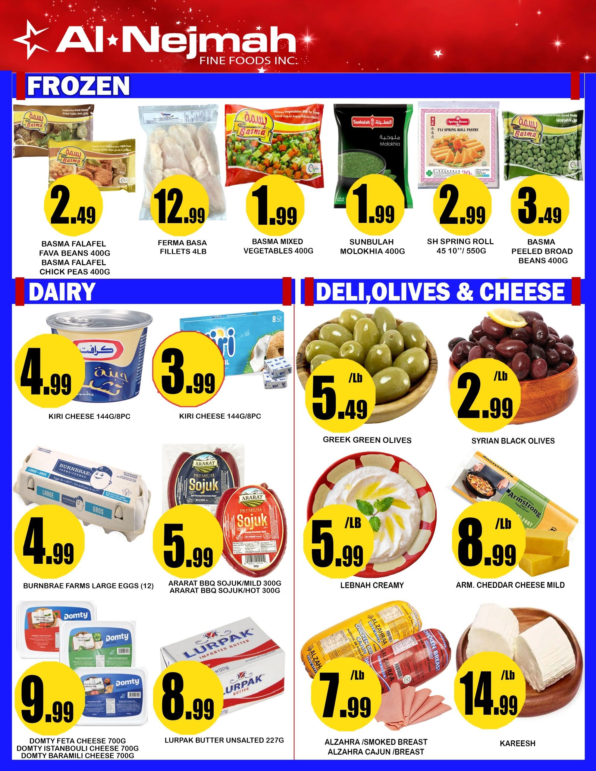 Alnejmah Fine Foods Inc. Flyer August 28 to September 3