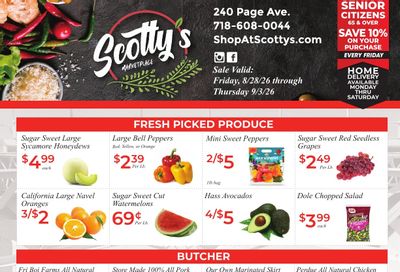 Scotty's Marketplace Weekly Ad August 28 - September 3, 2026