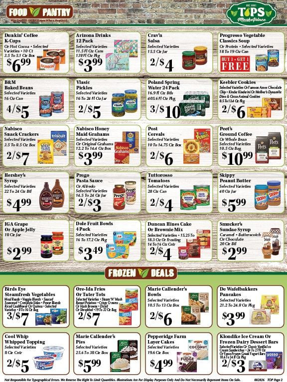 Tops Marketplace Weekly Ad August 28 - September 3, 2026