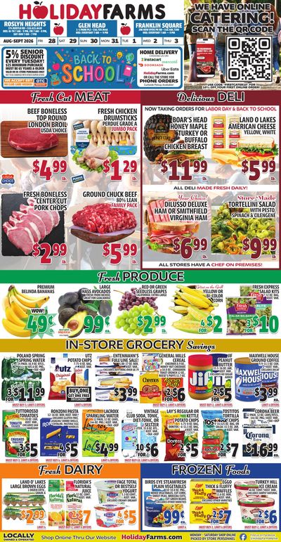 Holiday Farms Weekly Ad August 28 - September 3, 2026