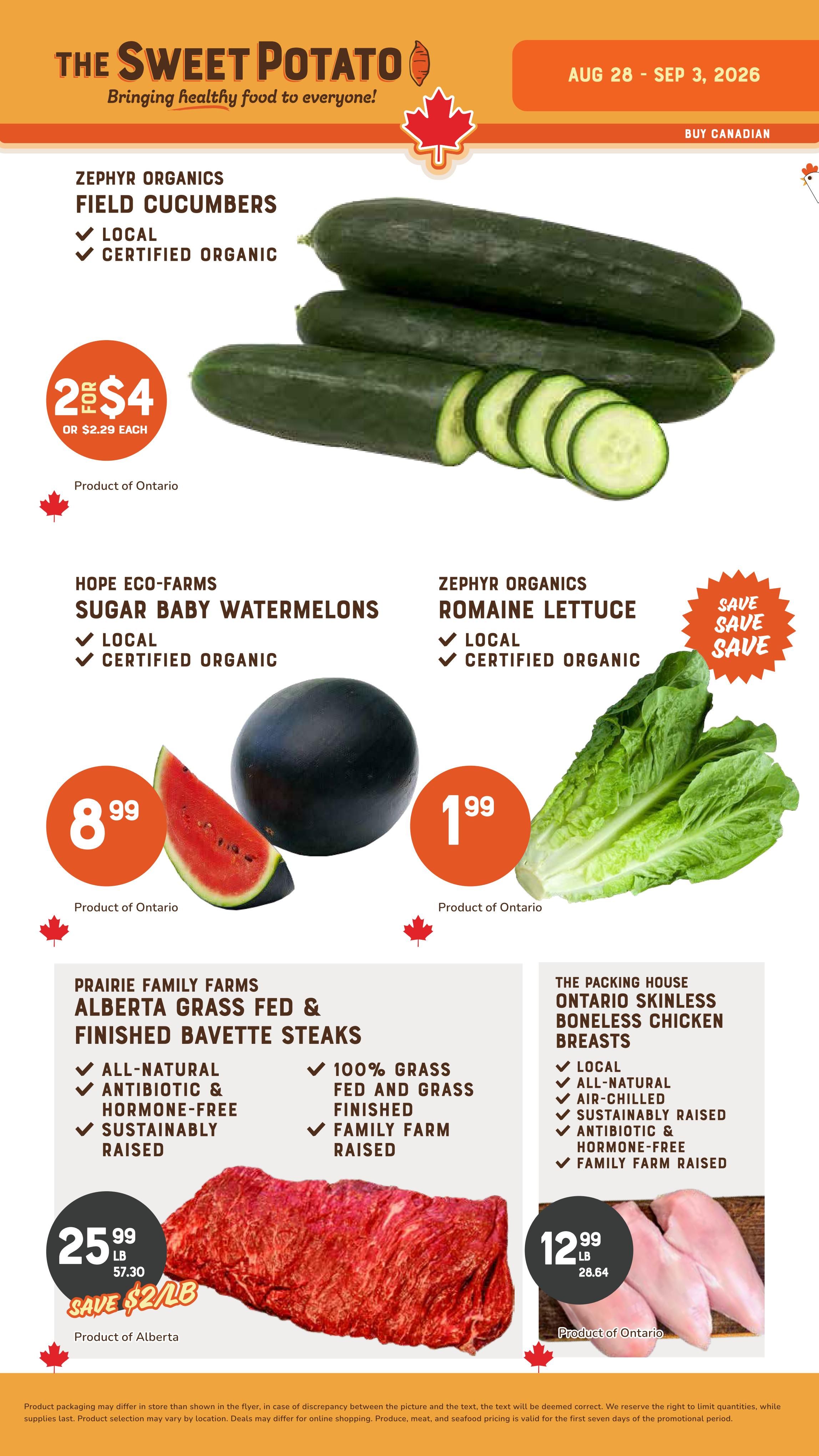 The Sweet Potato Flyer August 28 to September 3